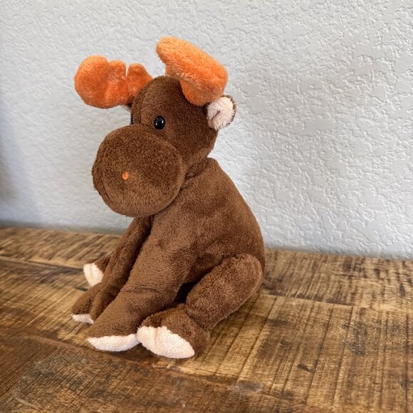 Ty Pluffies Lumpy Moose Plush Brown 2003 10” Stuffed Animal Toys - Picture 2 of 8